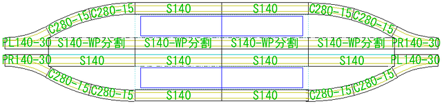 Bトレ用2面4線駅(外側待避線・複線)2 配線図